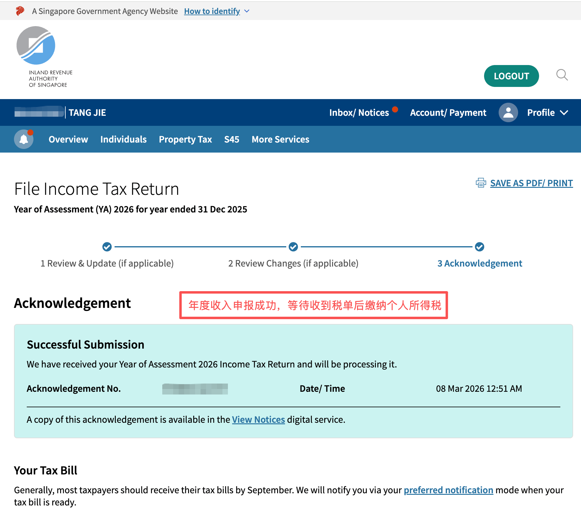 Individual Income Tax Filing Guide 2026